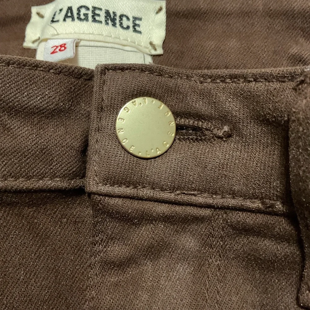 L’ Agence Margot Skinny Jeans Brown High Rise - Picture 8 of 12